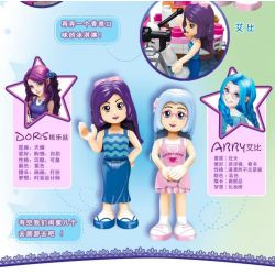 Enlighten 2003 Qman 2003 non  QUÁN CAFE CỦA ABBY bộ đồ chơi xếp lắp ráp ghép mô hình  CHERRY ABBY'S CAFE Các Bạn Gái 277 khối