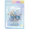LOZ 4127 Xếp hình lắp ráp ghép mô hình Giỏ Hoa Quà Tặng Sao Xanh