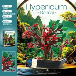 BaKa Technology 33822 Xếp hình lắp ráp ghép mô hình Chậu cây ngọc rồng lửa