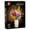 Free Tribe 11006 Bouquet of Flowers Xếp hình lắp ráp ghép mô hình hoàng hôn mùa hè