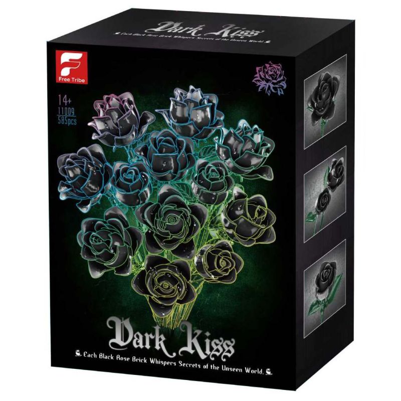Free Tribe 11019 Dark Kiss Xếp hình lắp ráp ghép mô hình Hoa hồng