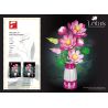 Free Tribe 11007 Lotus Xếp hình lắp ráp ghép mô hình hoa sen