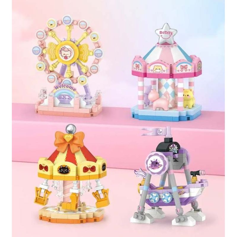 LOZ 8629 Xếp hình lắp ráp ghép mô hình công viên giải trí