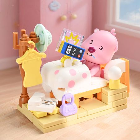 Keeppley K22301 Loopy Xếp hình lắp ráp ghép mô hình Một ngày trong cuộc đời của Lubi dễ thương: Sát thủ Zaoba