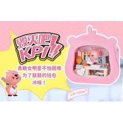 Keeppley K22301 Loopy Xếp hình lắp ráp ghép mô hình Một ngày trong cuộc đời của Lubi dễ thương: Sát thủ Zaoba