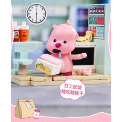 Keeppley K22301 Loopy Xếp hình lắp ráp ghép mô hình Một ngày trong cuộc đời của Lubi dễ thương: Sát thủ Zaoba