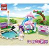 Enlighten 2002 Qman 2002 non  ĐÀI PHUN NƯỚC CÁ HEO bộ đồ chơi xếp lắp ráp ghép mô hình  CHERRY DOLPHN TREVI FOUNTAIN Các Bạn Gái 109 khối