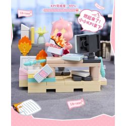 Keeppley K22302 Loopy Xếp hình lắp ráp ghép mô hình Một ngày trong cuộc đời của Lubi dễ thương: đi làm với cuộc đời mình