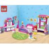 Enlighten 2001 Qman 2001 non  PHÒNG NGỦ CỦA CHERRY bộ đồ chơi xếp lắp ráp ghép mô hình  CHERRY CHERRY'S BEDROOM Các Bạn Gái 124 khối