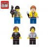 Enlighten 1130 Qman 1130 non  TÒA THỊ CHÍNH bộ đồ chơi xếp lắp ráp ghép mô hình City Thành Phố 742 khối