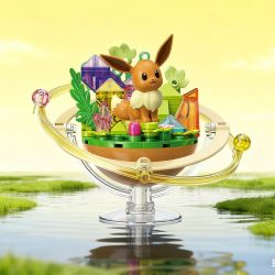 Keeppley K20266 Eevee Xếp hình lắp ráp ghép mô hình Hành tinh của gia đình Pokémon Eevee: Eevee