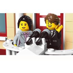 Enlighten 1130 Qman 1130 non  TÒA THỊ CHÍNH bộ đồ chơi xếp lắp ráp ghép mô hình City Thành Phố 742 khối