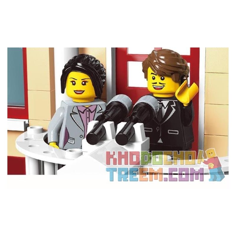 Enlighten 1130 Qman 1130 non  TÒA THỊ CHÍNH bộ đồ chơi xếp lắp ráp ghép mô hình City Thành Phố 742 khối