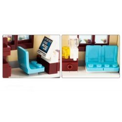 Enlighten 1130 Qman 1130 non  TÒA THỊ CHÍNH bộ đồ chơi xếp lắp ráp ghép mô hình City Thành Phố 742 khối