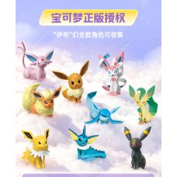 Keeppley K20268 Eevee Xếp hình lắp ráp ghép mô hình Hành tinh của gia đình Pokémon Eevee: Reevee