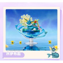 Keeppley K20268 Eevee Xếp hình lắp ráp ghép mô hình Hành tinh của gia đình Pokémon Eevee: Reevee