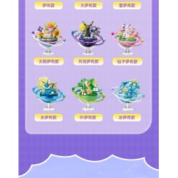 Keeppley K20270 Eevee Xếp hình lắp ráp ghép mô hình Hành tinh của gia đình Pokémon Eevee: Moon Eevee