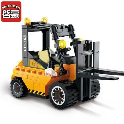 Enlighten 1103 Qman 1103 non  XE NÂNG HÀNG bộ đồ chơi xếp lắp ráp ghép mô hình City FORKLIFT Thành Phố 115 khối Enlighten 1103 Qman 1103 non  XE NÂNG HÀNG bộ đồ chơi xếp lắp ráp ghép mô hình City FORKLIFT Thành Phố 115 khối
