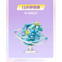 Keeppley K20272 Eevee Xếp hình lắp ráp ghép mô hình Hành tinh của gia đình Pokémon Eevee: Water Eevee
