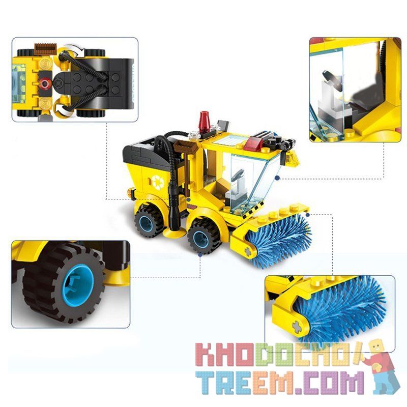 Enlighten 1101 Qman 1101 TOPOA MACTEPOB 5019 non  MÁY QUÉT ĐƯỜNG bộ đồ chơi xếp lắp ráp ghép mô hình City SWEEPER Thành Phố 102 khối Enlighten 1101 Qman 1101 TOPOA MACTEPOB 5019 non  MÁY QUÉT ĐƯỜNG bộ đồ chơi xếp lắp ráp ghép mô hình City SWEEPER Thành Phố 102 khối
