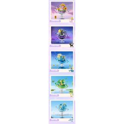 Keeppley K20274 Eevee Xếp hình lắp ráp ghép mô hình Hành tinh của gia đình Pokémon Eevee: Ice Eevee