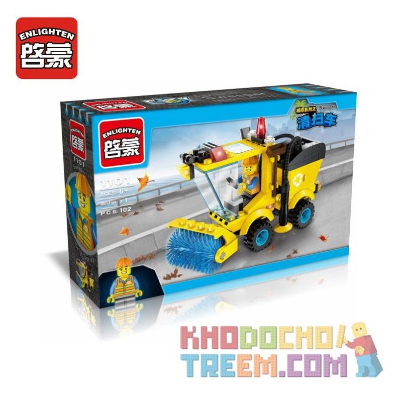 Enlighten 1101 Qman 1101 TOPOA MACTEPOB 5019 non  MÁY QUÉT ĐƯỜNG bộ đồ chơi xếp lắp ráp ghép mô hình City SWEEPER Thành Phố 102 khối Enlighten 1101 Qman 1101 TOPOA MACTEPOB 5019 non  MÁY QUÉT ĐƯỜNG bộ đồ chơi xếp lắp ráp ghép mô hình City SWEEPER Thành Phố 102 khối