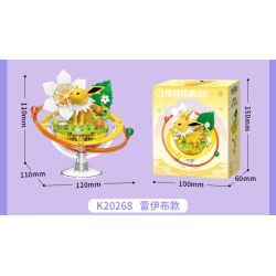 Keeppley K20274 Eevee Xếp hình lắp ráp ghép mô hình Hành tinh của gia đình Pokémon Eevee: Ice Eevee