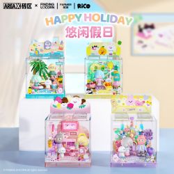AREA-X AB0211 FARMER BOB Happy Holiday Xếp hình lắp ráp ghép mô hình Tìm kiếm kỳ lân mùa hè nhàn nhã: Ngày săn giấc mơ BOB và RICO