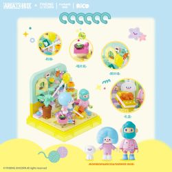 AREA-X AB0212 FARMER BOB Happy Holiday Xếp hình lắp ráp ghép mô hình Tìm kiếm kỳ lân mùa hè nhàn nhã: Ngày hội BOB và RICO