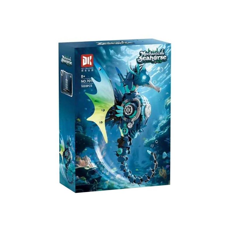 DK 7011 Mechanical Seahorse Xếp hình lắp ráp ghép mô hình cá ngựa cơ khí