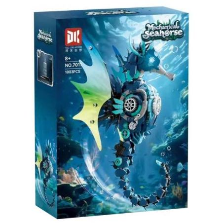 DK 7011 Mechanical Seahorse Xếp hình lắp ráp ghép mô hình cá ngựa cơ khí