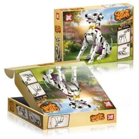 DK 7075 Dalmatian Xếp hình lắp ráp ghép mô hình chó đốm