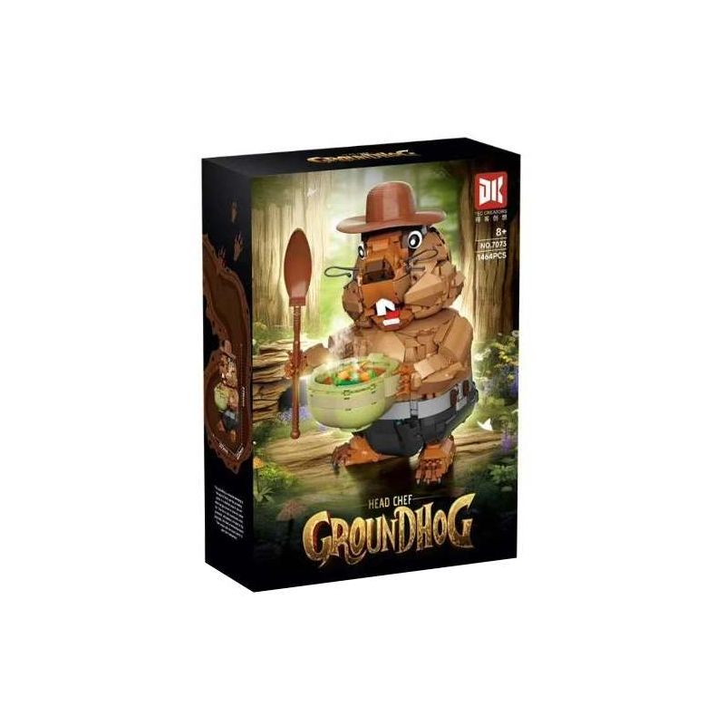 DK 7073 Groundhog Xếp hình lắp ráp ghép mô hình chó đồng cỏ