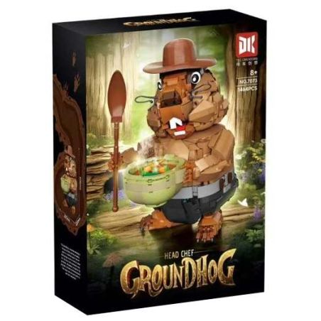 DK 7073 Groundhog Xếp hình lắp ráp ghép mô hình chó đồng cỏ