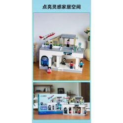 Pantasy 11044 Xếp hình lắp ráp ghép mô hình Tàu điện ngầm Phúc Châu Binhai Express