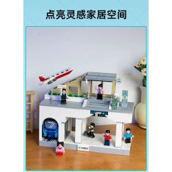 Pantasy 11044 Xếp hình lắp ráp ghép mô hình Tàu điện ngầm Phúc Châu Binhai Express