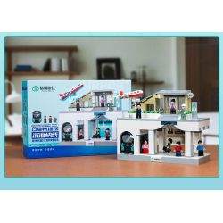 Pantasy 11044 Xếp hình lắp ráp ghép mô hình Tàu điện ngầm Phúc Châu Binhai Express