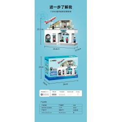 Pantasy 11044 Xếp hình lắp ráp ghép mô hình Tàu điện ngầm Phúc Châu Binhai Express