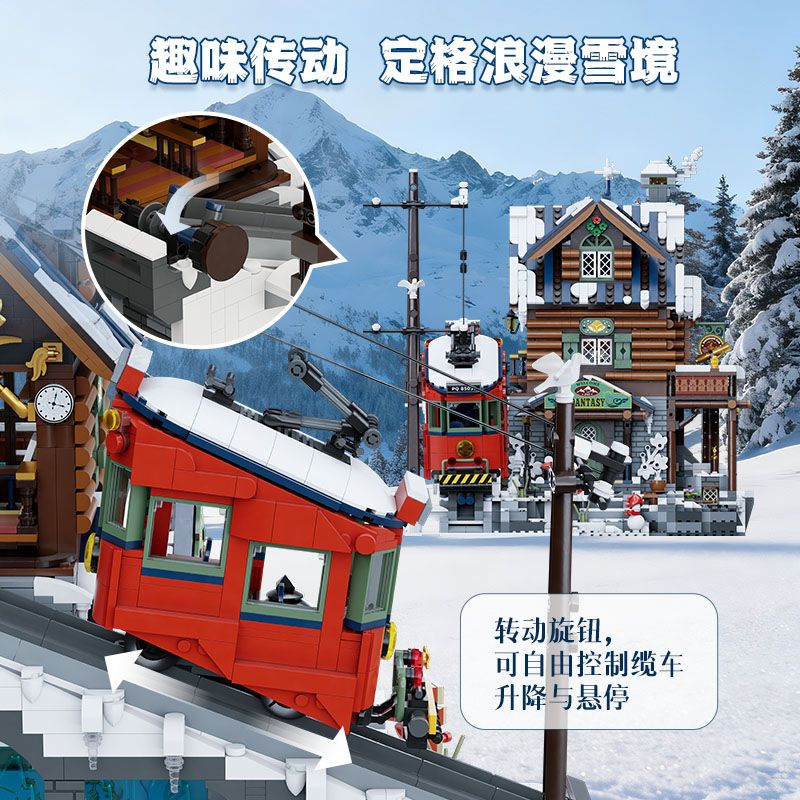 Pantasy 85033 Xếp hình lắp ráp ghép mô hình Nhà trọ Hilltop Pantasy 85033 Xếp hình lắp ráp ghép mô hình Nhà trọ Hilltop