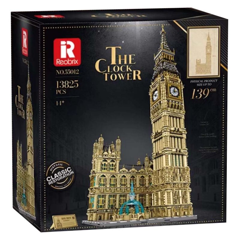 Reobrix 55012 The Clock Tower Xếp hình lắp ráp ghép mô hình tháp big ben elizabeth