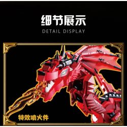 Jiqi JQ1110 Dragon's Ruins Xếp hình lắp ráp ghép mô hình Di tích rồng