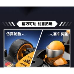 iBlock ib1081 Blaze Ruby Xếp hình lắp ráp ghép mô hình Phương trình tốc độ: Mặt bích đỏ rực