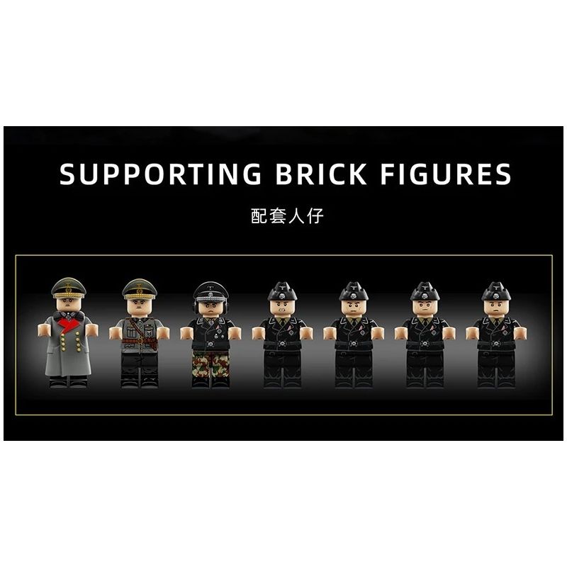 12GO 97016 Panzer VII Maus Xếp hình lắp ráp ghép mô hình Xe tăng siêu nặng Maus 1:28