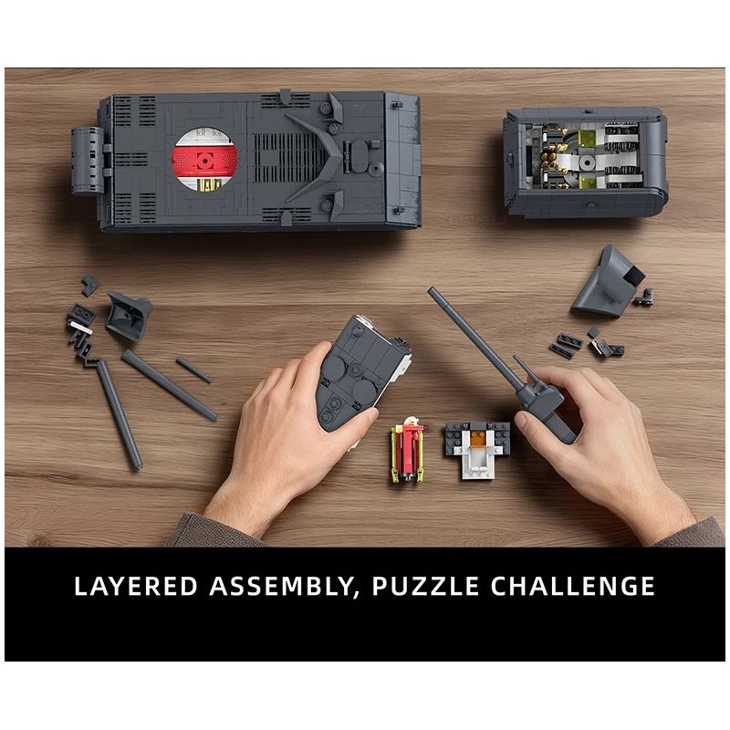 12GO 97016 Panzer VII Maus Xếp hình lắp ráp ghép mô hình Xe tăng siêu nặng Maus 1:28