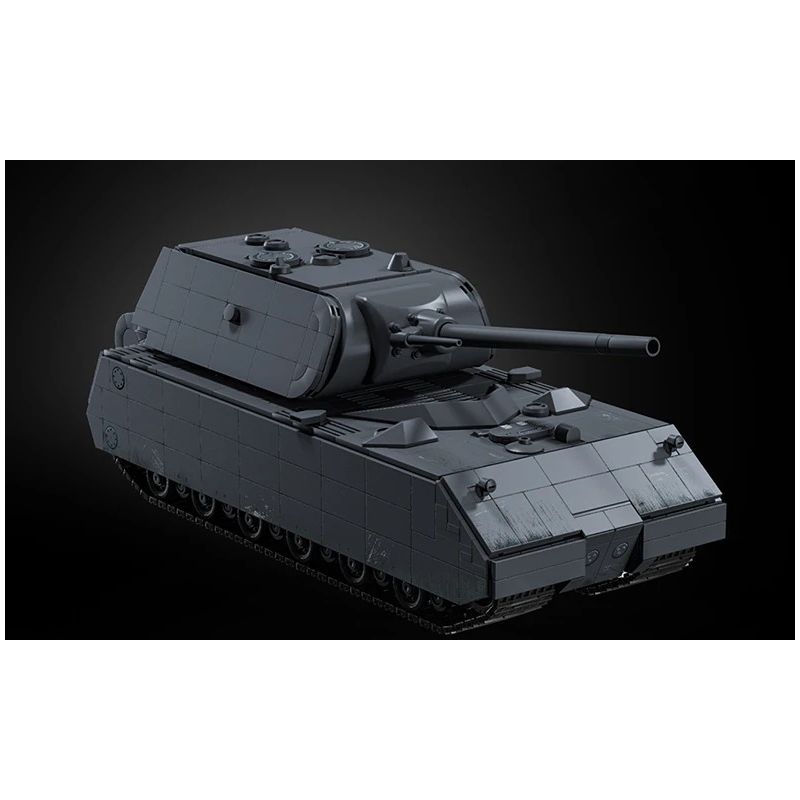12GO 97016 Panzer VII Maus Xếp hình lắp ráp ghép mô hình Xe tăng siêu nặng Maus 1:28