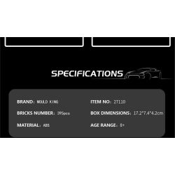 MouldKing 27110 Lamborghini SC20 Xếp hình lắp ráp ghép mô hình Siêu xe mui trần Lamborghini SC20