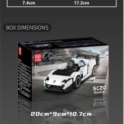 MouldKing 27110 Lamborghini SC20 Xếp hình lắp ráp ghép mô hình Siêu xe mui trần Lamborghini SC20