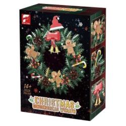 Free Tribe 11029 Christmas Gingerbread Werath Xếp hình lắp ráp ghép mô hình vòng hoa giáng sinh
