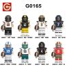 G brand G0165 G brand GH0511 G brand GH0512 G brand GH0513 G brand GH0514 G brand GH0515 G brand GH0516 G brand GH0517 G brand GH0518 Xếp hình lắp ráp ghép mô hình Cầu thủ bóng bầu dục minifigures 8 phong cách