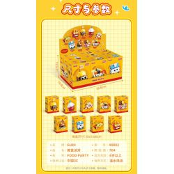GUDI 40802 Food Party Xếp hình lắp ráp ghép mô hình Bữa Tiệc Ẩm Thực 9 Phong Cách
